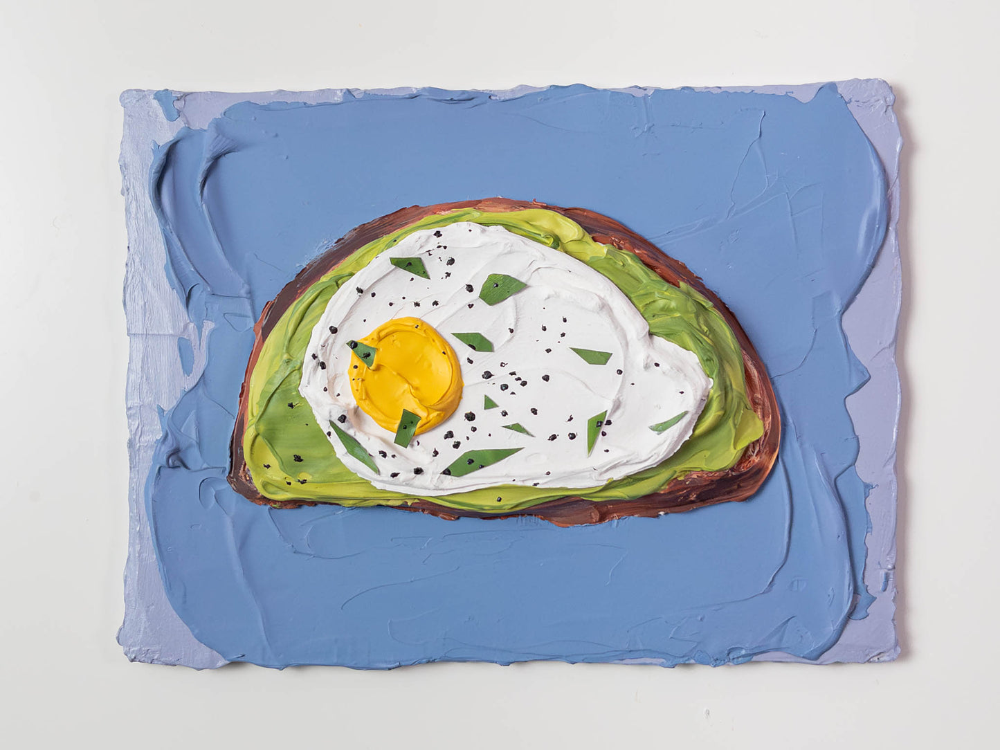 Avocado Egg Toast Painting