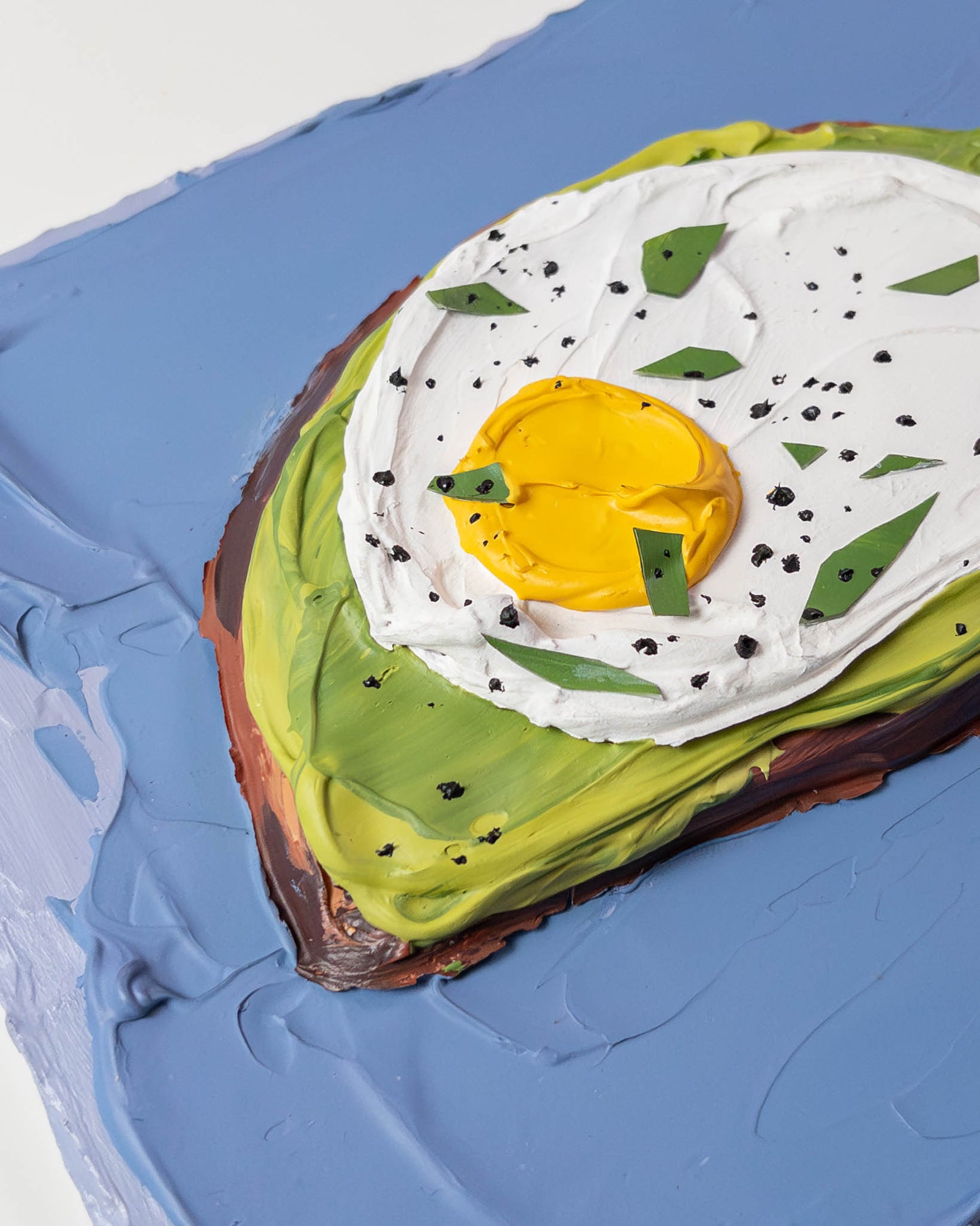 Avocado Egg Toast Painting