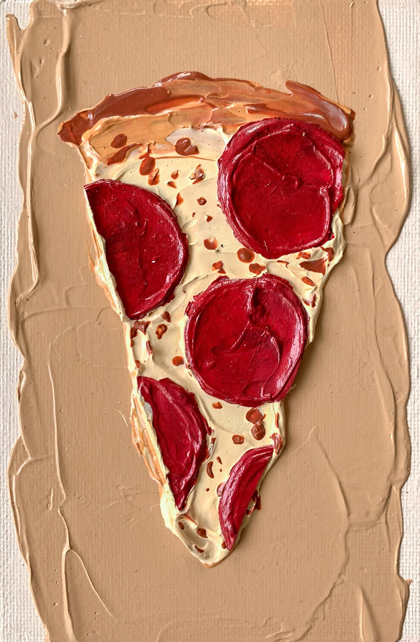 Pepperoni Pizza Painting