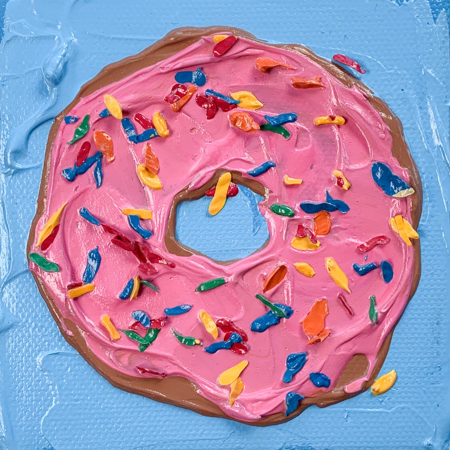 Pink Donut Painting