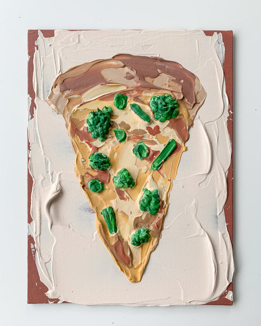 Broccoli Pizza Painting