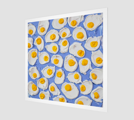 One Too Many Eggs Art Print