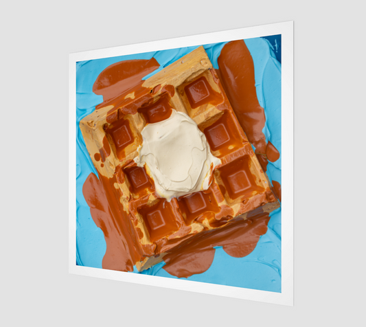 Waffle Art Print